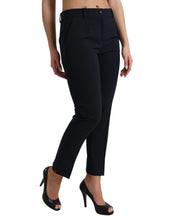 Load image into Gallery viewer, Dolce &amp; Gabbana Blue Mid Waist Tapered Cropped Pants
