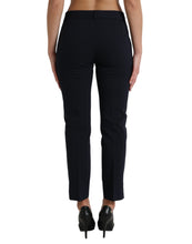 Load image into Gallery viewer, Dolce &amp; Gabbana Blue Mid Waist Tapered Cropped Pants
