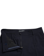Load image into Gallery viewer, Dolce &amp; Gabbana Blue Mid Waist Tapered Cropped Pants
