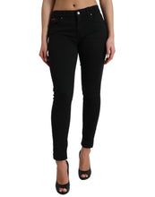 Load image into Gallery viewer, Dolce &amp; Gabbana Black Cotton Mid Waist Skinny Denim Jeans
