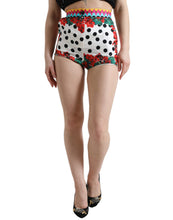 Load image into Gallery viewer, Dolce &amp; Gabbana Multicolor Floral Polka Dot Hot Pants Shorts
