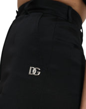 Load image into Gallery viewer, Dolce &amp; Gabbana Black Wool Stretch High Waist Skinny Pants
