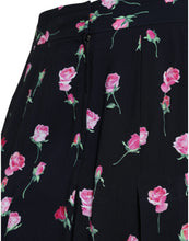 Load image into Gallery viewer, Dolce &amp; Gabbana Black Rose High Waist A-line Knee Length Skirt
