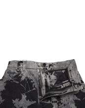 Load image into Gallery viewer, Dolce &amp; Gabbana Black Gray Lace Cotton High Waist Denim Mini Skirt
