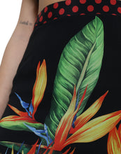 Load image into Gallery viewer, Dolce &amp; Gabbana Black Strelitzia High Waist Pencil Cut Skirt
