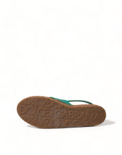 Load image into Gallery viewer, Dolce &amp; Gabbana Elegant Green Espadrille Platform Sandals
