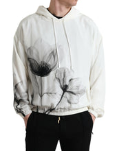 Load image into Gallery viewer, Dolce &amp; Gabbana White Floral Print Hooded Pullover Sweater
