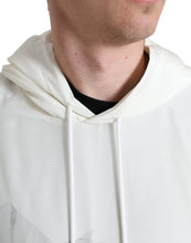 Load image into Gallery viewer, Dolce &amp; Gabbana White Floral Print Hooded Pullover Sweater
