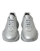 Load image into Gallery viewer, Dolce &amp; Gabbana Silver DAYMASTER Leather Men Casual Sneakers Shoes
