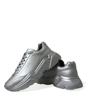 Load image into Gallery viewer, Dolce &amp; Gabbana Silver DAYMASTER Leather Men Casual Sneakers Shoes
