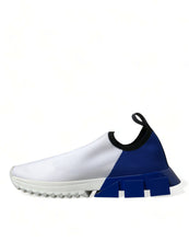 Load image into Gallery viewer, Dolce &amp; Gabbana White Blue Sorrento Low Top Men Casual Sneakers Shoes
