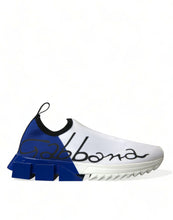 Load image into Gallery viewer, Dolce &amp; Gabbana White Blue Sorrento Low Top Men Casual Sneakers Shoes
