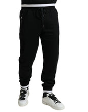 Load image into Gallery viewer, Dolce &amp; Gabbana Black Cotton Logo Sweatpants Jogging Pants
