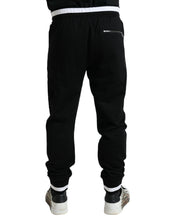 Load image into Gallery viewer, Dolce &amp; Gabbana Black Cotton Logo Sweatpants Jogging Pants
