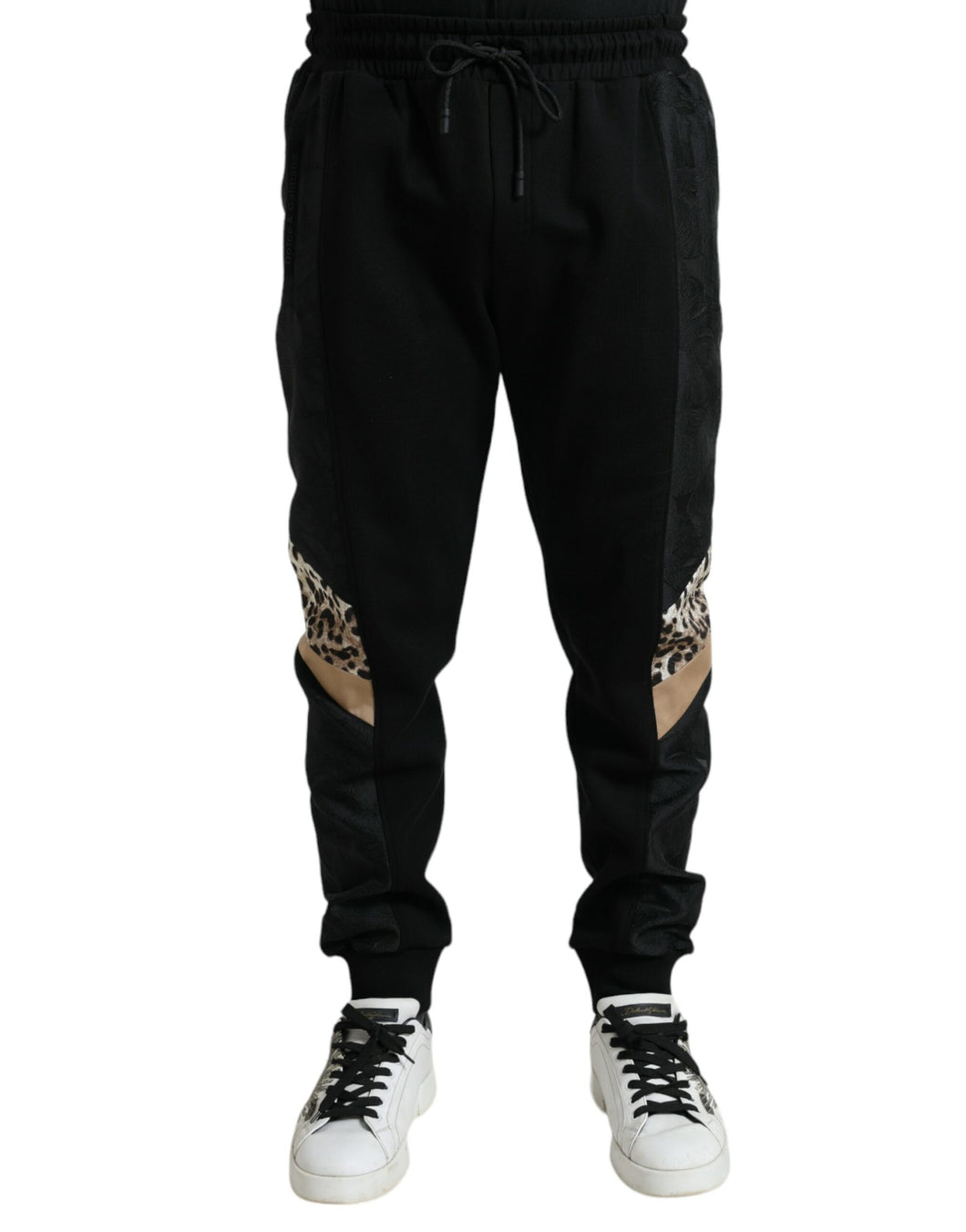 Dolce & Gabbana Black Cotton Slim Stretch Jogger Pants