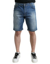 Load image into Gallery viewer, Dolce &amp; Gabbana Blue Washed Cotton Bermuda Denim Men Shorts
