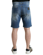 Load image into Gallery viewer, Dolce &amp; Gabbana Blue Washed Cotton Bermuda Denim Men Shorts
