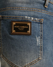 Load image into Gallery viewer, Dolce &amp; Gabbana Blue Washed Cotton Bermuda Denim Men Shorts
