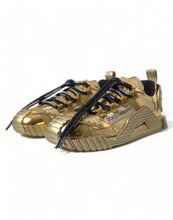 Load image into Gallery viewer, Dolce &amp; Gabbana Gleaming Gold-Toned Luxury Sneakers
