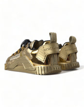 Load image into Gallery viewer, Dolce &amp; Gabbana Gleaming Gold-Toned Luxury Sneakers
