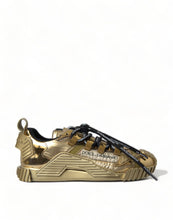 Load image into Gallery viewer, Dolce &amp; Gabbana Gleaming Gold-Toned Luxury Sneakers
