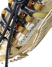 Load image into Gallery viewer, Dolce &amp; Gabbana Gleaming Gold-Toned Luxury Sneakers
