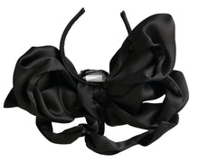 Load image into Gallery viewer, Dolce &amp; Gabbana Elegant Silk Black Bow Diadem Headpiece
