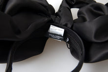 Load image into Gallery viewer, Dolce &amp; Gabbana Elegant Silk Black Bow Diadem Headpiece
