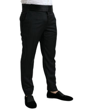 Load image into Gallery viewer, Dolce &amp; Gabbana Black Wool Slim Fit Formal Trouser Dress Pants
