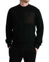 Load image into Gallery viewer, Dolce &amp; Gabbana Black Cotton Crew Neck Men Pullover Sweater
