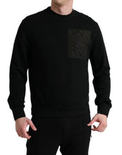 Load image into Gallery viewer, Dolce &amp; Gabbana Black Cotton Crew Neck Men Pullover Sweater
