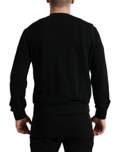 Load image into Gallery viewer, Dolce &amp; Gabbana Black Cotton Crew Neck Men Pullover Sweater
