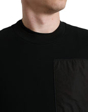 Load image into Gallery viewer, Dolce &amp; Gabbana Black Cotton Crew Neck Men Pullover Sweater
