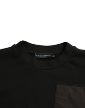 Load image into Gallery viewer, Dolce &amp; Gabbana Black Cotton Crew Neck Men Pullover Sweater
