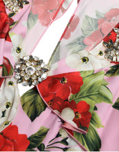 Load image into Gallery viewer, Dolce &amp; Gabbana Multicolor Floral Crystal Embellished A-line Dress
