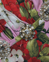 Load image into Gallery viewer, Dolce &amp; Gabbana Multicolor Floral Crystal Embellished A-line Dress
