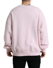 Load image into Gallery viewer, Dolce &amp; Gabbana Pink Embroidered Crew Neck Pullover Sweater
