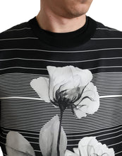 Load image into Gallery viewer, Dolce &amp; Gabbana Black Floral Print Wool Silk Pullover Sweater
