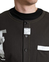 Load image into Gallery viewer, Dolce &amp; Gabbana Dark Gray Cotton Button Down Pullover Sweater
