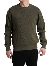 Load image into Gallery viewer, Dolce &amp; Gabbana Green Cotton Crew Neck Men Pullover Sweater

