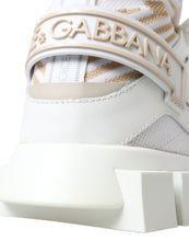 Load image into Gallery viewer, Dolce &amp; Gabbana Elegant Sorrento Slip-On Sneakers in White and Beige
