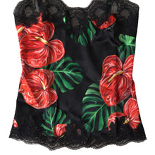 Load image into Gallery viewer, Dolce &amp; Gabbana Anthurium Print Silk Camisole Top
