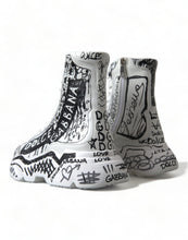 Load image into Gallery viewer, Dolce &amp; Gabbana Daymaster Graffiti Print Mid Top Sneakers
