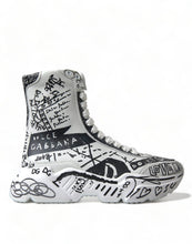 Load image into Gallery viewer, Dolce &amp; Gabbana Daymaster Graffiti Print Mid Top Sneakers
