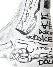 Load image into Gallery viewer, Dolce &amp; Gabbana Daymaster Graffiti Print Mid Top Sneakers
