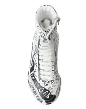 Load image into Gallery viewer, Dolce &amp; Gabbana Daymaster Graffiti Print Mid Top Sneakers
