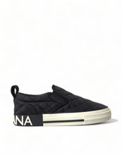 Load image into Gallery viewer, Dolce &amp; Gabbana Black Quilted Slip On Low Top Sneakers Shoes
