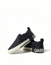 Load image into Gallery viewer, Dolce &amp; Gabbana Black Quilted Slip On Low Top Sneakers Shoes
