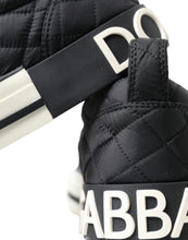 Load image into Gallery viewer, Dolce &amp; Gabbana Black Quilted Slip On Low Top Sneakers Shoes
