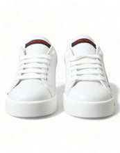 Load image into Gallery viewer, Dolce &amp; Gabbana White Red Lace Up Womens Low Top Sneakers Shoes
